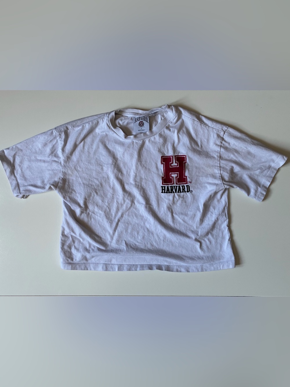 Harvard University White T-Shirt - Small